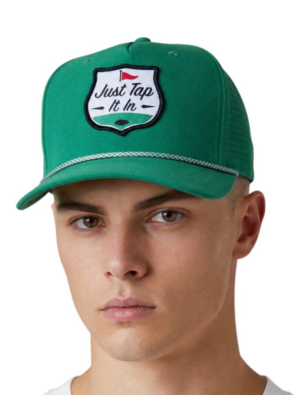 Bioworld Happy Gilmore "Just Tap It In" Rope Snapback Mens Golf Hat Cap Green
